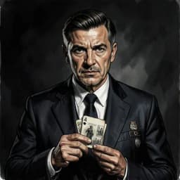 Julian Vane — Mystery / Detective character portrait