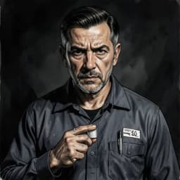 Hideo Sato — Mystery / Detective character portrait