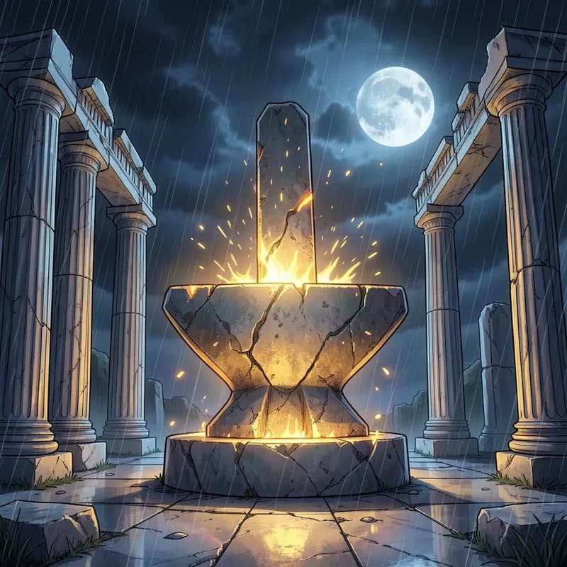 Divine Parentage Mythology interactive story — atmospheric illustration