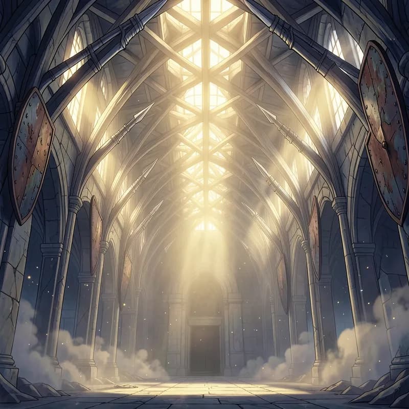 Valhalla Mythology interactive story — atmospheric illustration