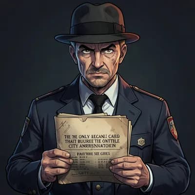 Arthur Vance — Noir character portrait