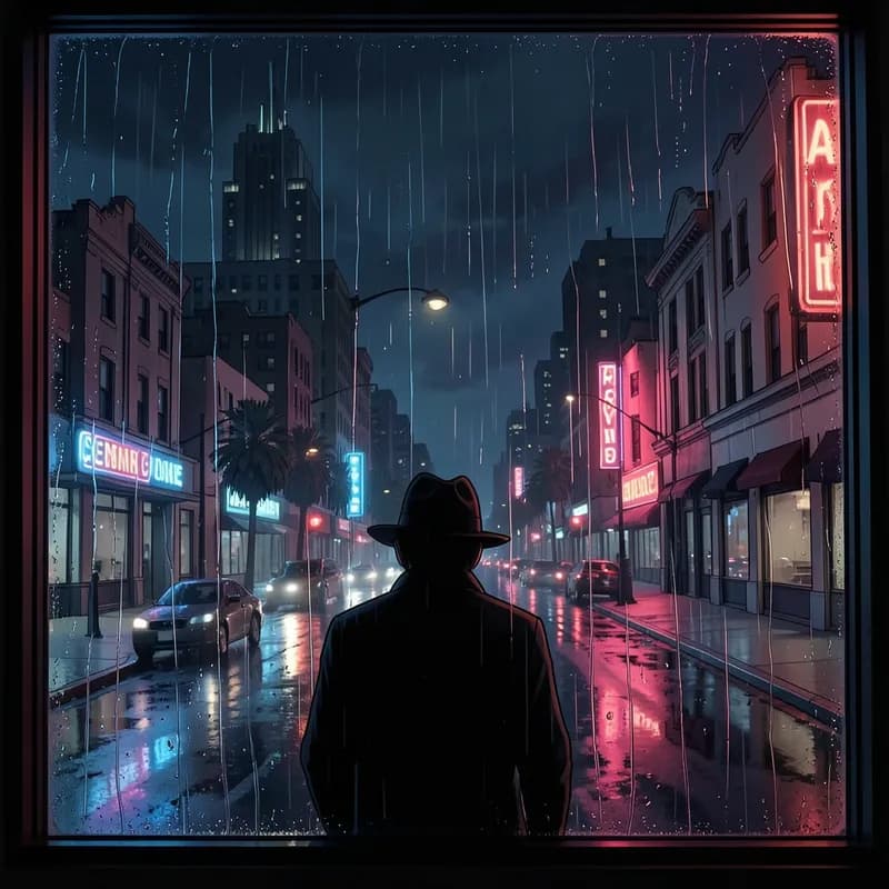 Double Indemnity Noir interactive story — atmospheric illustration