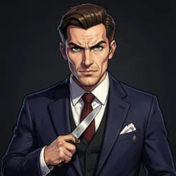 A.J. Raffles — Noir character portrait