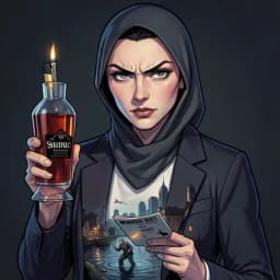 Beatrix Vane — Noir character portrait