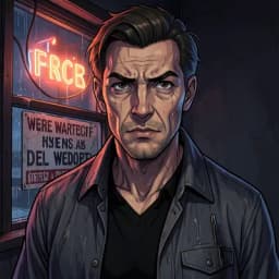 Arthur Vane — Noir character portrait