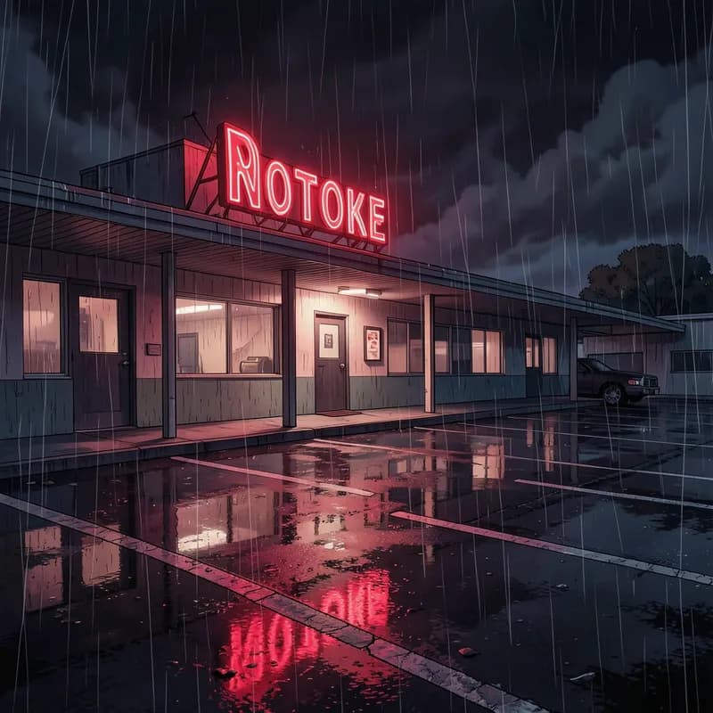 Motel Rendezvous Noir Romance interactive story — atmospheric illustration