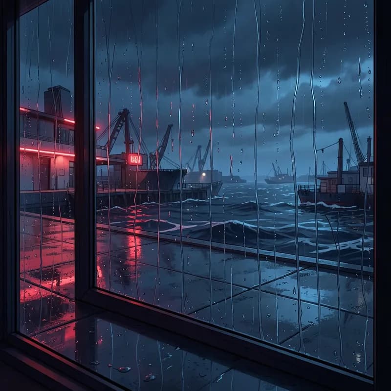 The Setup Noir Romance interactive story — atmospheric illustration