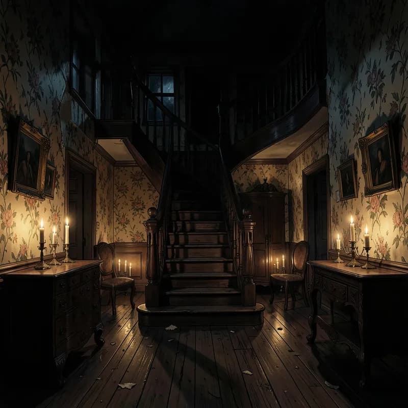 Witch Coven House Paranormal Romance interactive story — atmospheric illustration