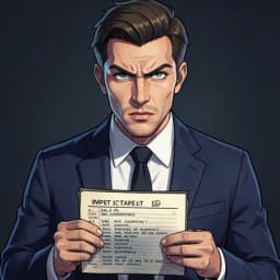 Soren Vane — Political Thriller character portrait