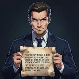 Marcus — Political Thriller character portrait