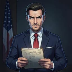 Arthur Vance — Political Thriller character portrait