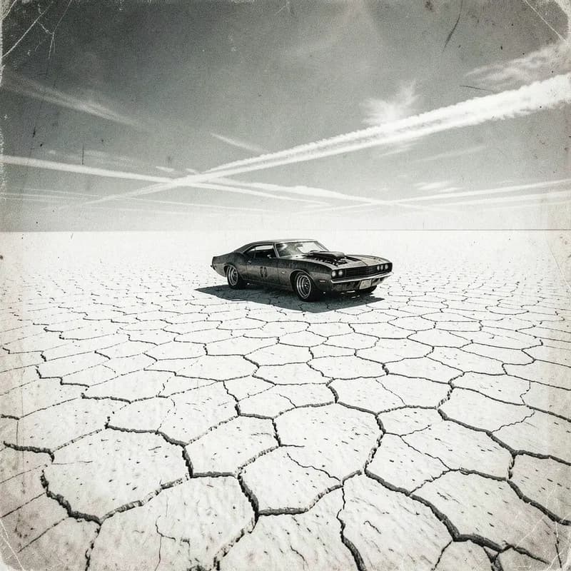 Road Warrior Post-Apocalyptic interactive story — atmospheric illustration