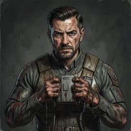 Silas Vane — Post-Apocalyptic character portrait
