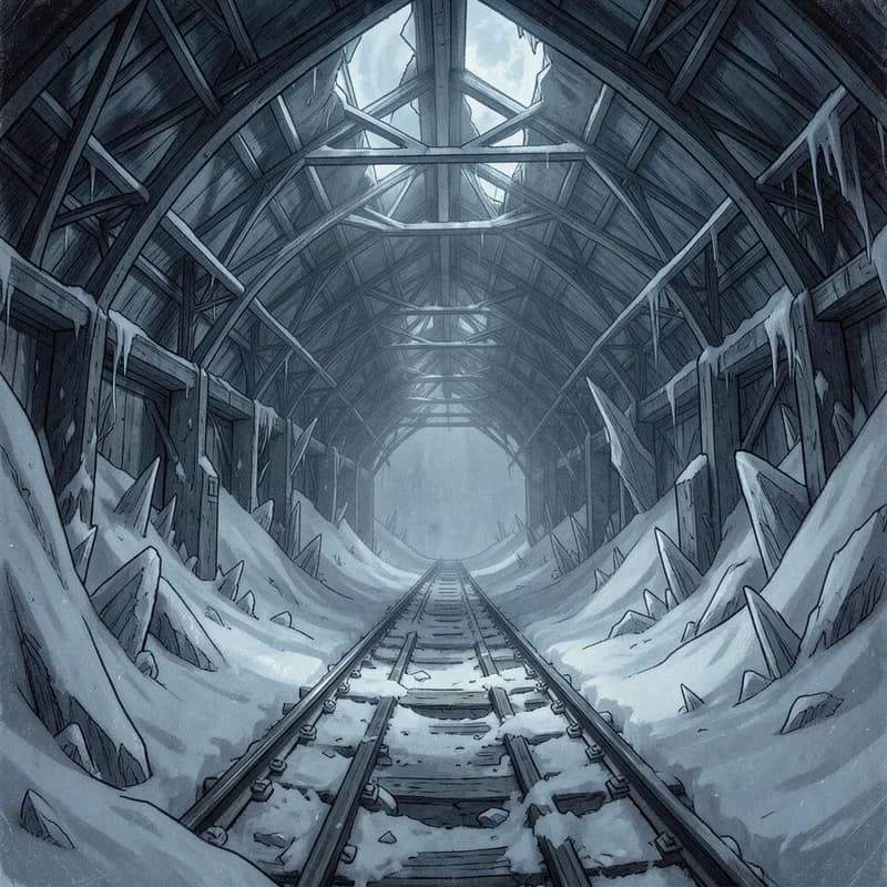 Winter Apocalypse Post-Apocalyptic interactive story — atmospheric illustration