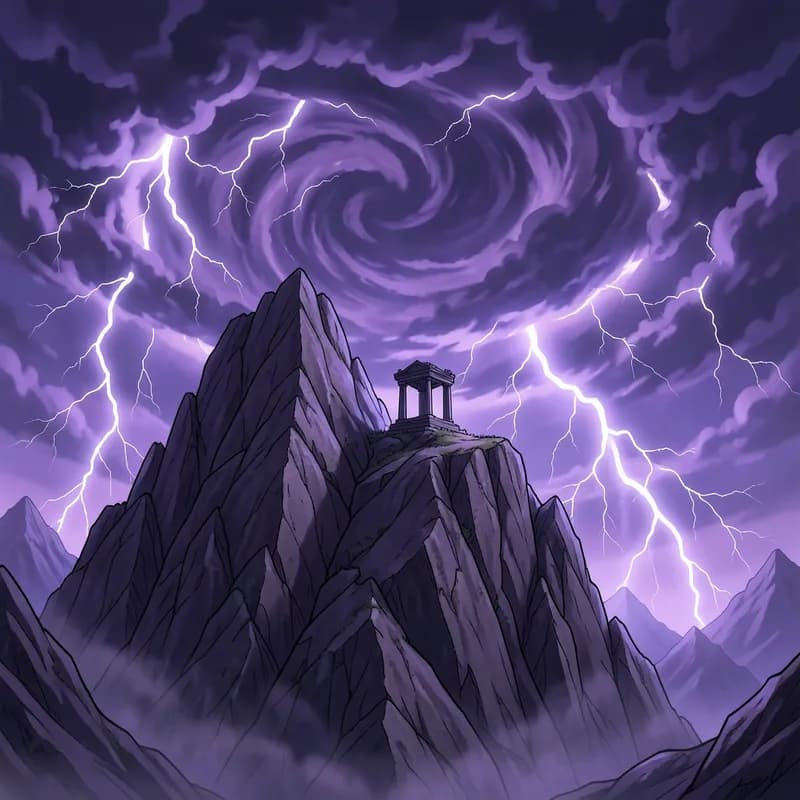 Divine Trial Progression Fantasy interactive story — atmospheric illustration