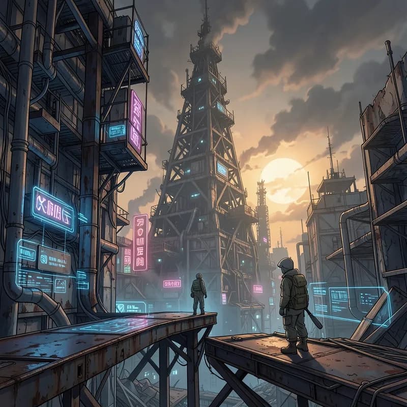 The System Holder Progression Fantasy interactive story — atmospheric illustration