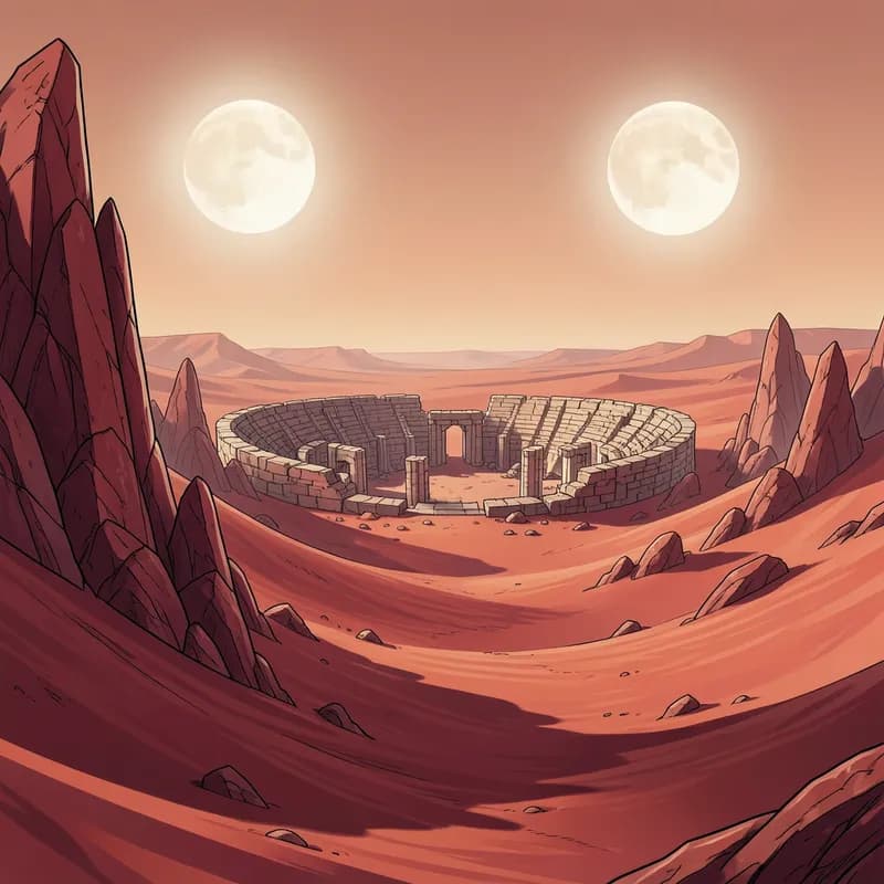 John Carter Pulp Adventure interactive story — atmospheric illustration