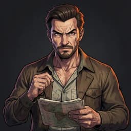 Silas Vane — Pulp Adventure character portrait