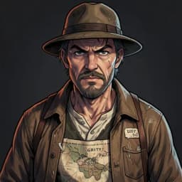 Silas Vane — Pulp Adventure character portrait