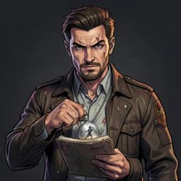 Silas Vane — Pulp Adventure character portrait