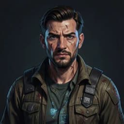 Jaxon Vane — Sci-Fi character portrait