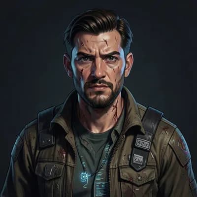 Jaxon Vane — Sci-Fi character portrait