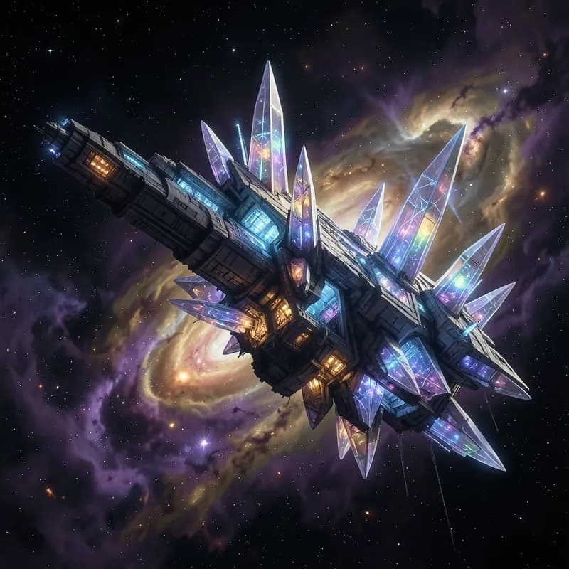 Galactic Federation Sci-Fi interactive story — atmospheric illustration