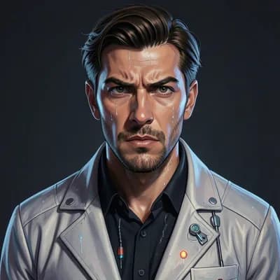 Julian Vane — Sci-Fi character portrait