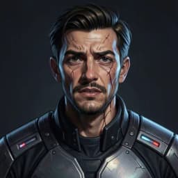 Hiroshi Tanaka — Sci-Fi character portrait