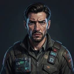 Kaito Halloway — Sci-Fi character portrait