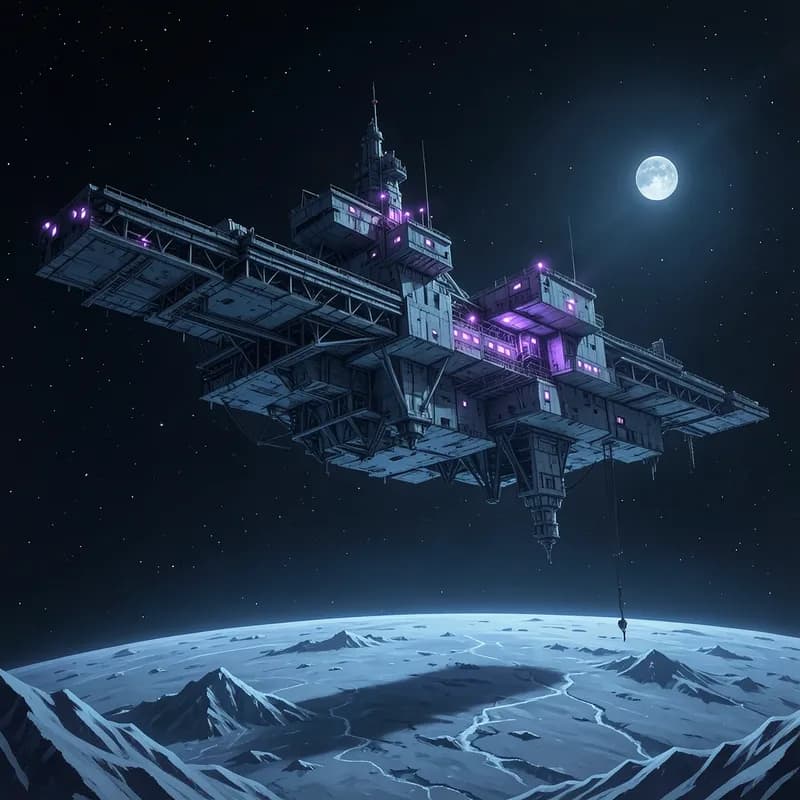 Terraforming Station Sci-Fi interactive story — atmospheric illustration