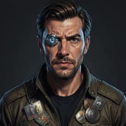 Jaxen Vane — Sci-Fi character portrait