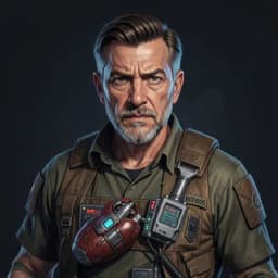 Kojiro Sato — Sci-Fi character portrait