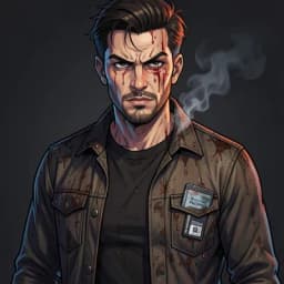 Hideo — Slasher character portrait