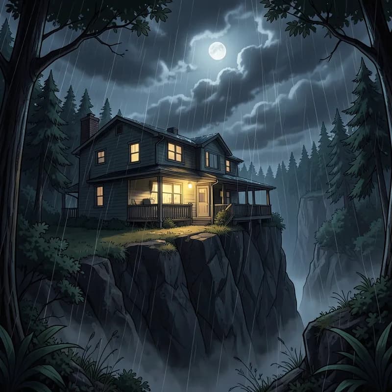 Babysitter Terror Slasher interactive story — atmospheric illustration