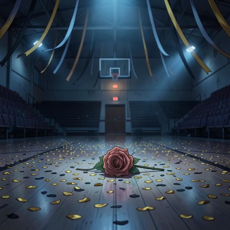 Prom Venue Slasher interactive story — atmospheric illustration