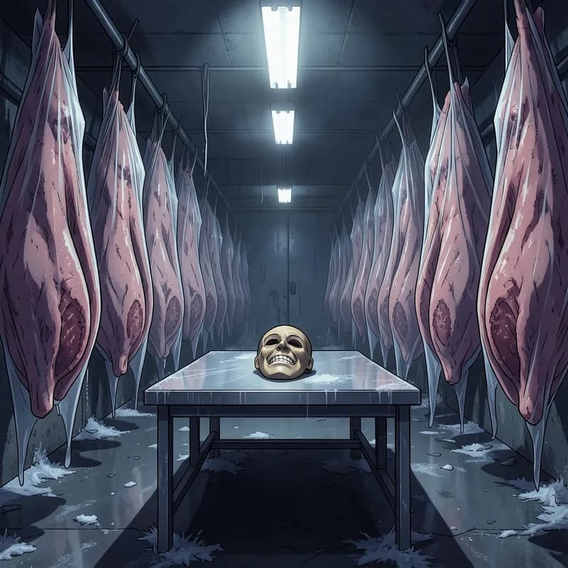 The Masked Killer Slasher interactive story — atmospheric illustration