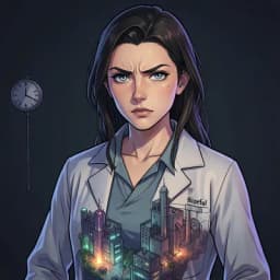 Junko — Solarpunk character portrait