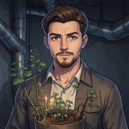 Jiro — Solarpunk character portrait