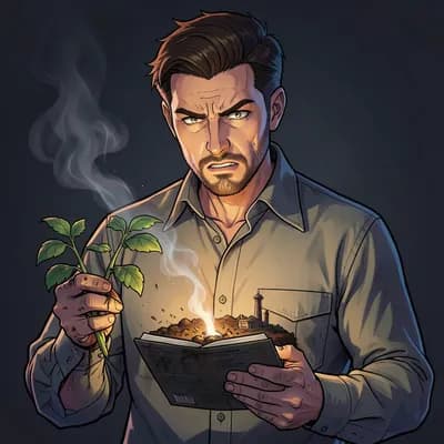 Jiro — Solarpunk character portrait