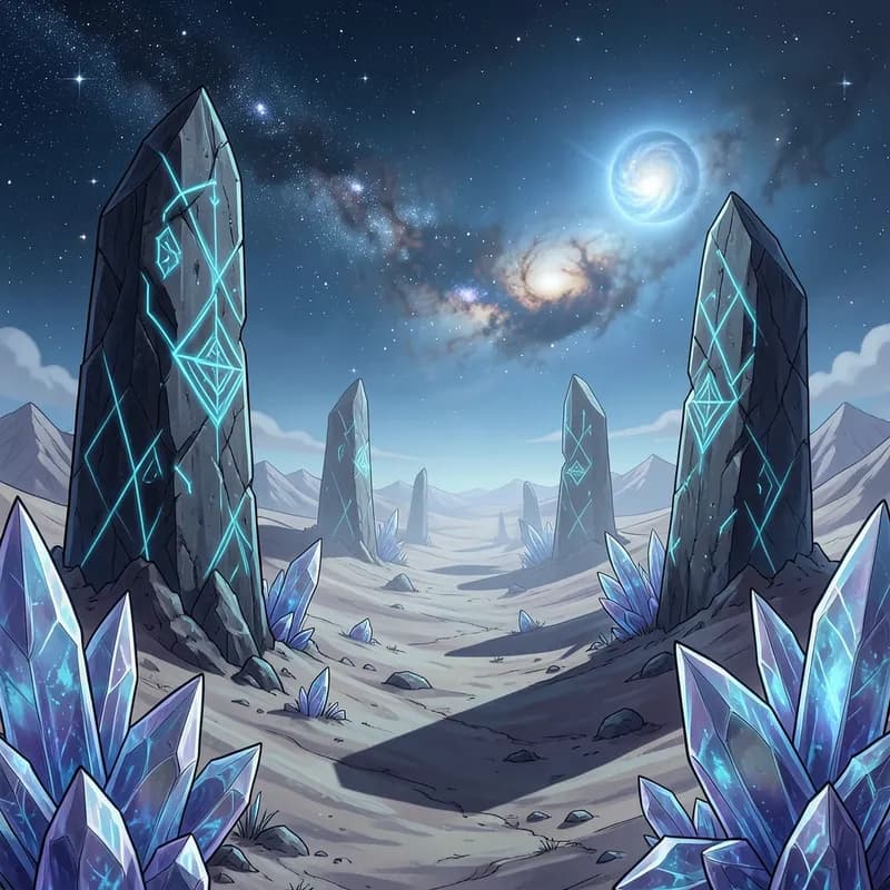 Galactic Prophecy Space Opera interactive story — atmospheric illustration