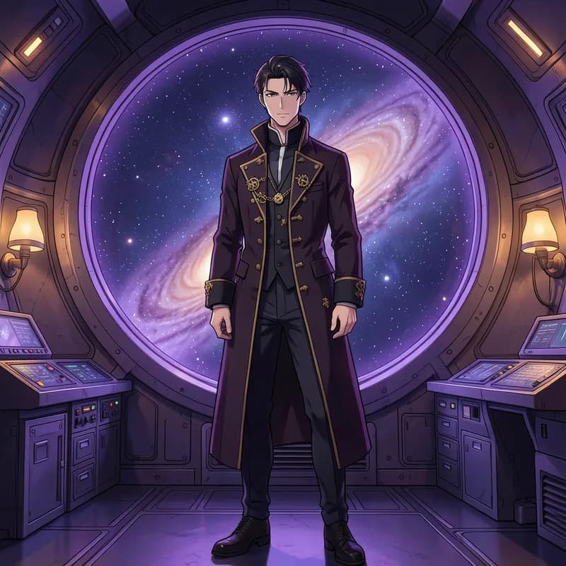 Phileas Fogg Space Opera interactive story — atmospheric illustration