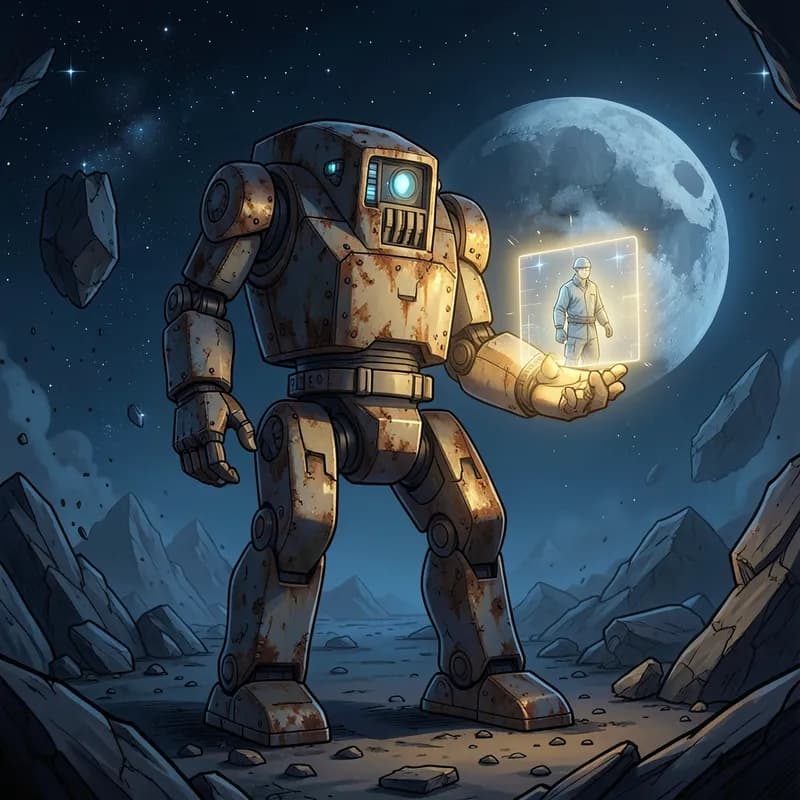 The Droid Companion Space Opera interactive story — atmospheric illustration