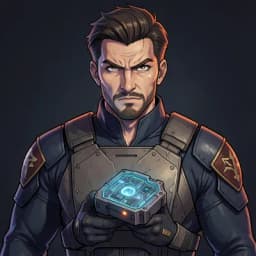 Hideo Vance — Space Opera character portrait