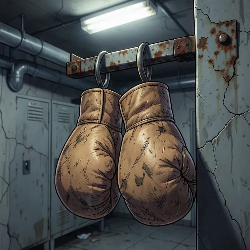 Boxing Ring Sports Drama interactive story — atmospheric illustration