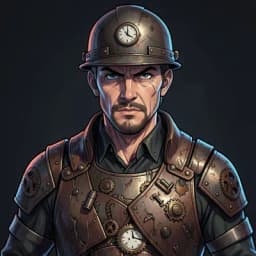 Arthur Sterling — Steampunk character portrait