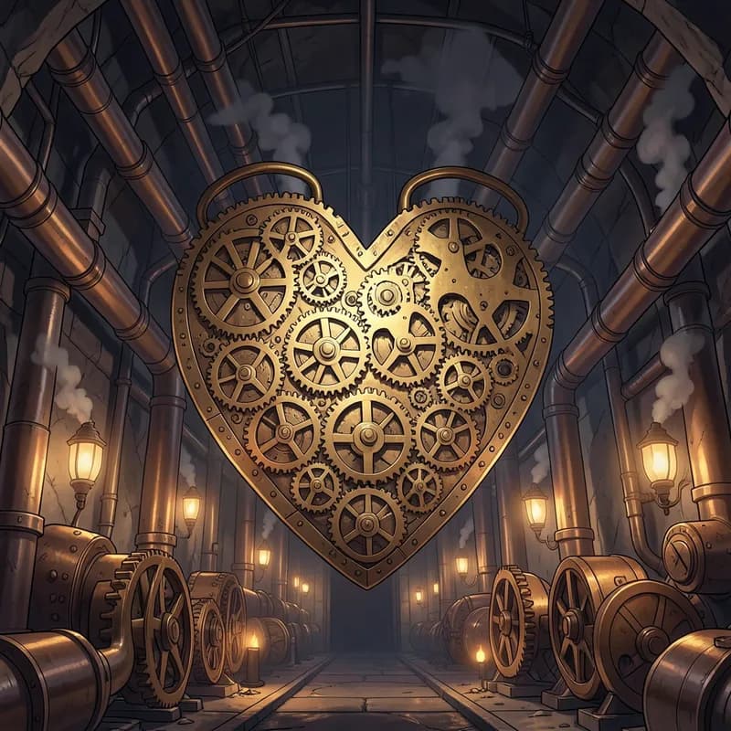 Brass Palace Steampunk interactive story — atmospheric illustration