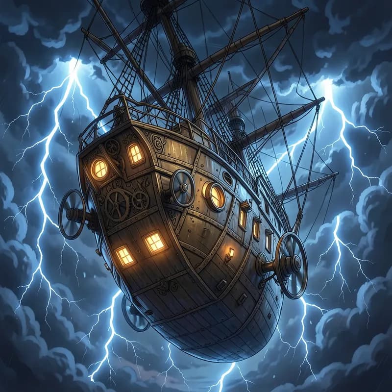 Captain Nemo (Steampunk) Steampunk interactive story — atmospheric illustration