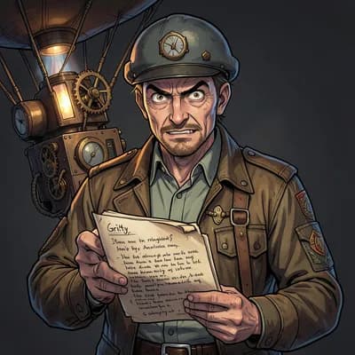 Arthur Pym — Steampunk character portrait