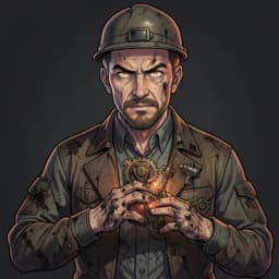 Silas Vane — Steampunk character portrait